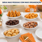 PratiCook® – Kit de Petisqueiras Multiuso (Deixe Qualquer Mesa Mais Bonita e Organizada) – Queima de Estoque! 🔥