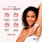 DermaSkin® - Depilador Elétrico 4 em 1 (Pele Lisa e Sem Irritações) - Frete Grátis!