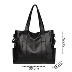 Kit Bolsa Feminina de Couro Legítimo