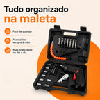 Parafusadeira Elétrica Recarregável MontPro® (Kit Completo com 43 Acessórios + Maleta) – Queima de Estoque! 🔥