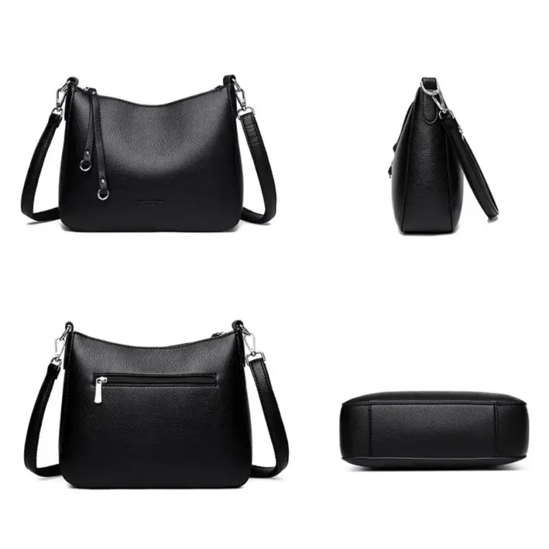Bolsa de Couro Feminina Transversal