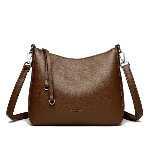 Bolsa de Couro Feminina Transversal