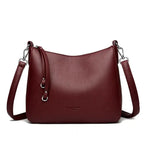 Bolsa de Couro Feminina Transversal