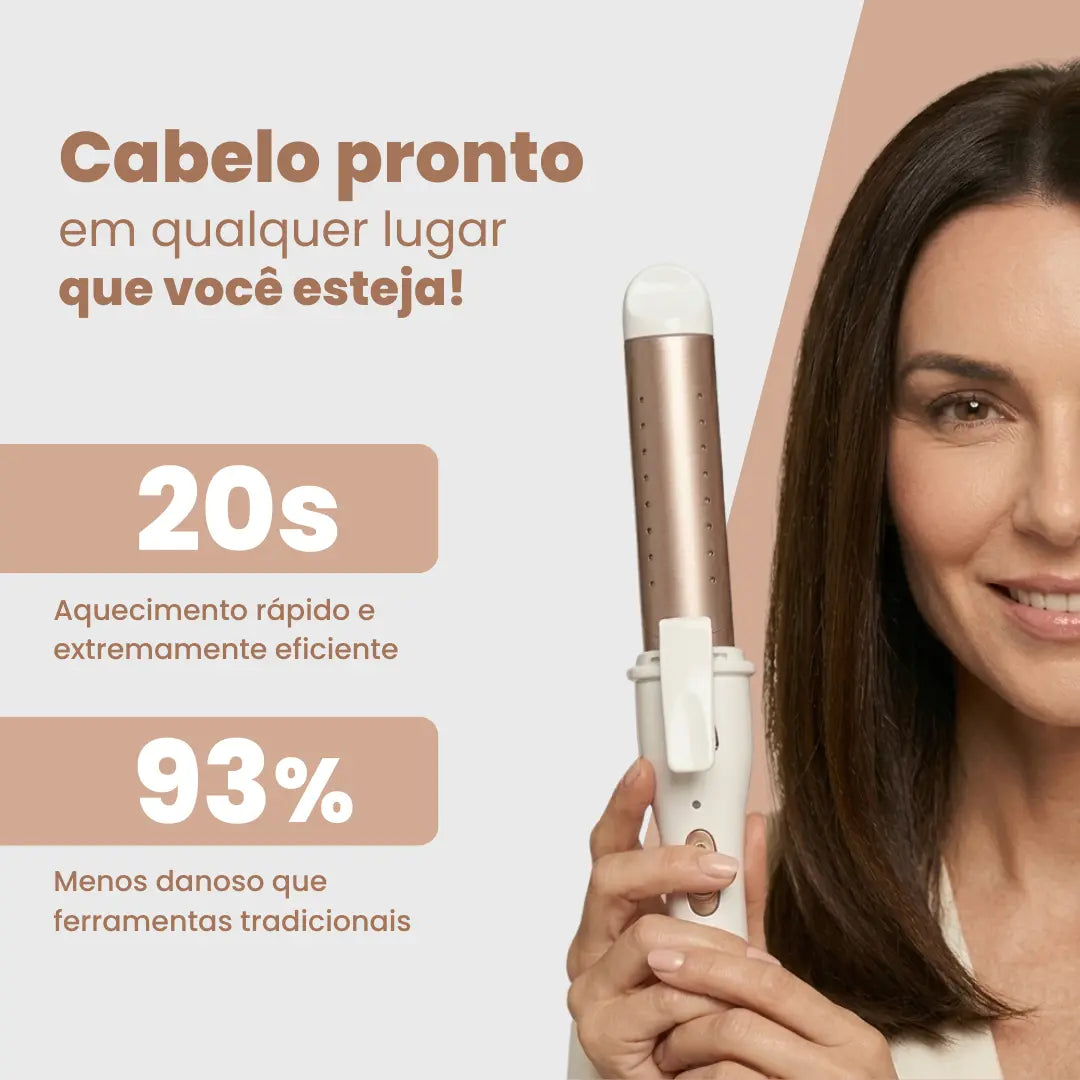 LissHair® – Chapinha e Modelador 2 em 1 (Cabelos Lisos e Cachos Perfeitos em Minutos) – Oferta Exclusiva!